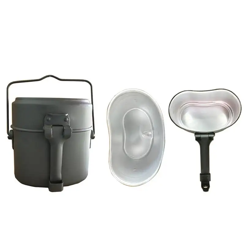 

3 шт., алюминиевый Портативный Ланч-бокс для кемпинга