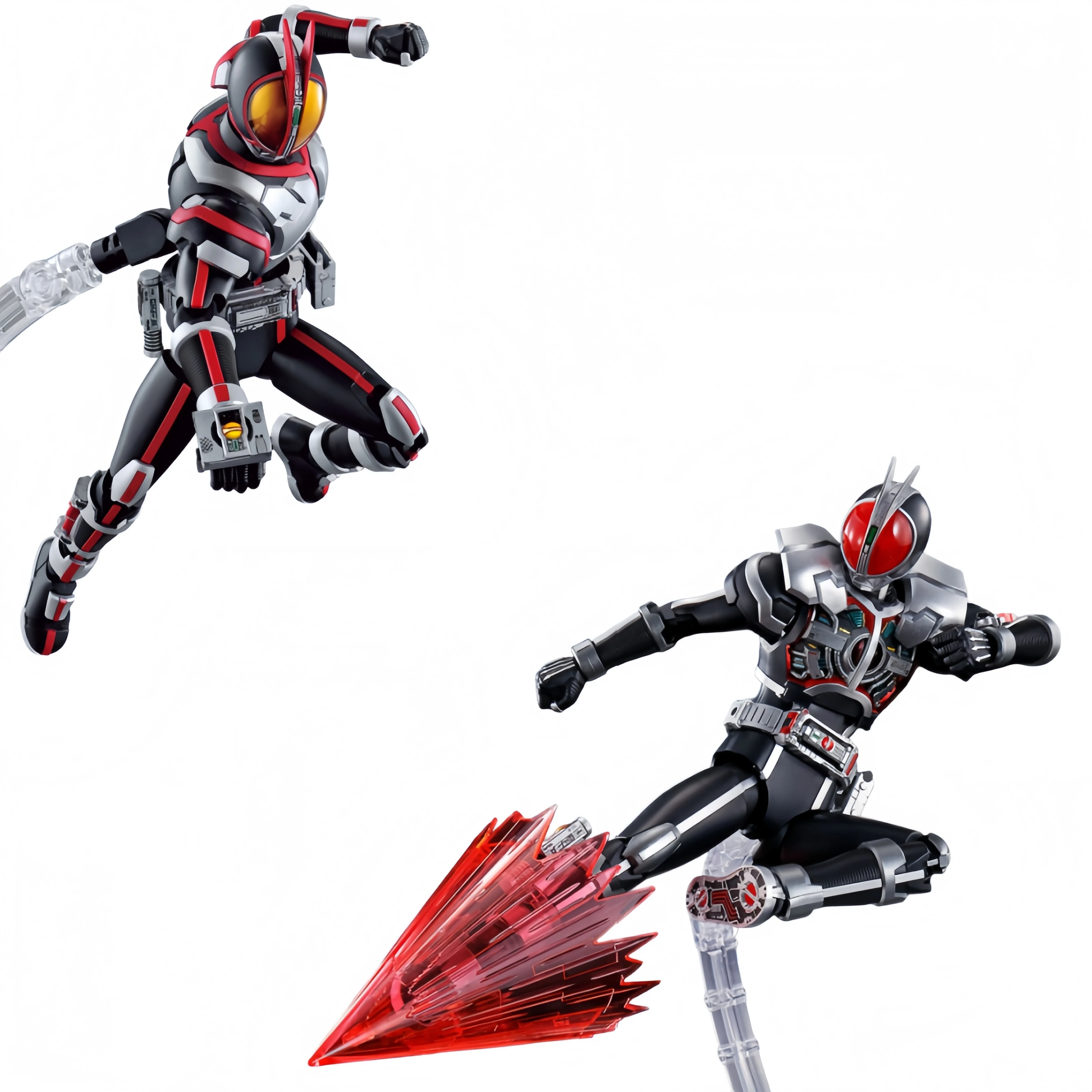 Фото Bandai Hobby - Kamen Rider Faiz 555 - Оригинальный конструктор-фигурка Figure-rise Standard в форме Акселя Бластера, модель для сборки, игрушка-конструктор №5