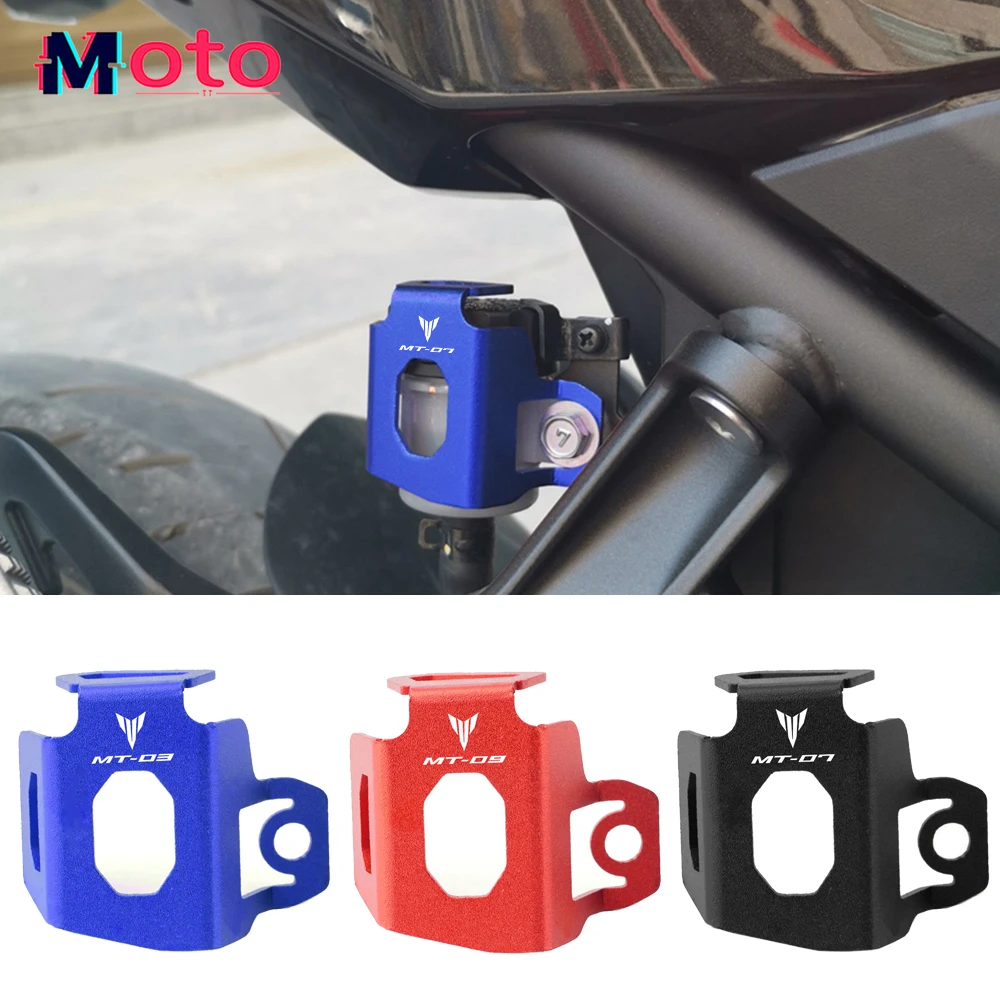 

For Yamaha MT09 FZ-09 FZ09 MT 09 07 03 MT03 MT07 FZ-07 FZ07 FJ-09 Motorcycle Rear Brake Fluid Reservoir Guard Cover Protector