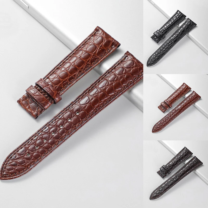 Real Alligator Watch Strap Genuine Leather Watch Bands For Men Or Women Watch Accessories 12 - 24mm （Not Included Buckle