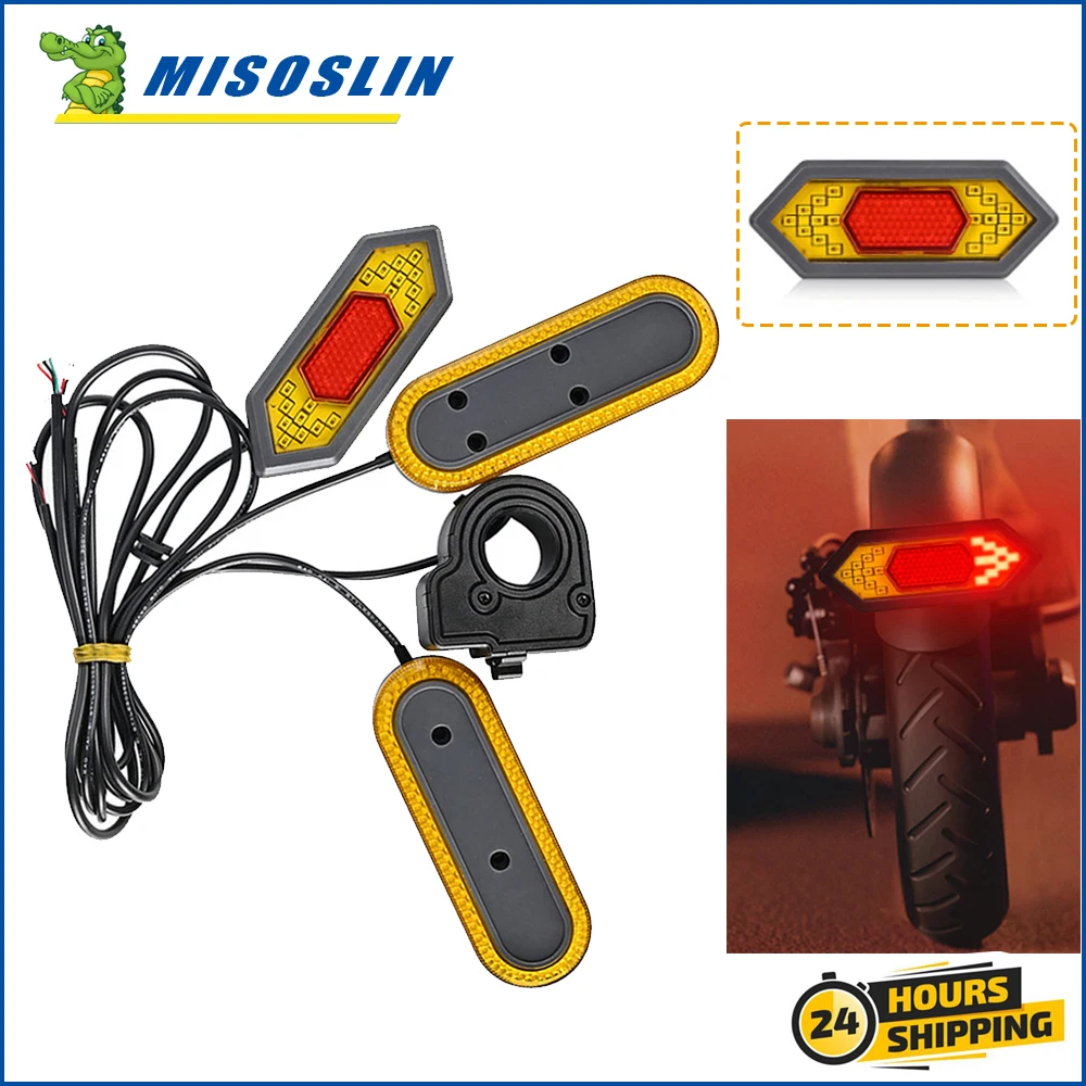

Модифицированная лампа указателя поворота светильник, водонепроницаемый электрический скутер для Segway Ninebot Max G30 G30D, стоп-сигнал, СВЕТОДИОДНЫЕ ПОВОРОТНЫЕ задние фары, аксессуары