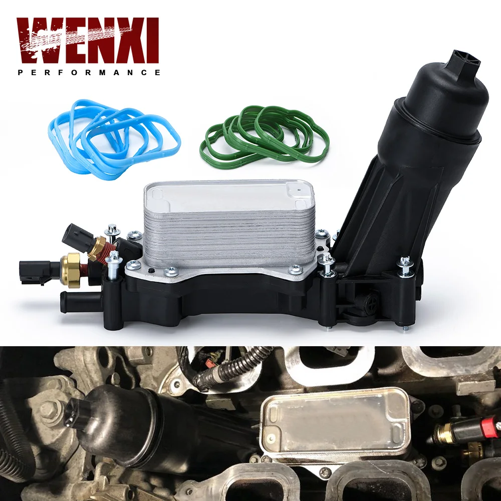 Алюминиевый масляный радиатор двигателя и комплект адаптеров корпуса фильтра с
