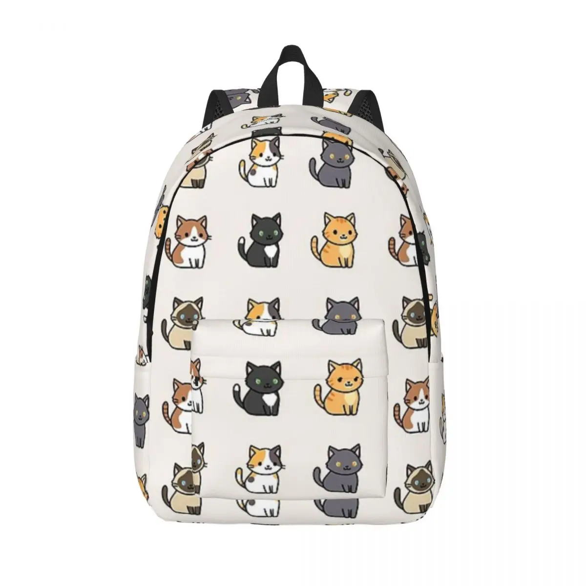 

Animal Cats Woman Small Backpacks Boys Girls Bookbag Casual Shoulder Bag Portability Travel Rucksack Students School Bags