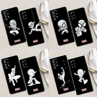 phone case for samsung a01 a02 a03s a11 a12 a13 a21s a22 a31 a32 a41 a42 a51 4g 5g tpu case cover marvel spider man sketch