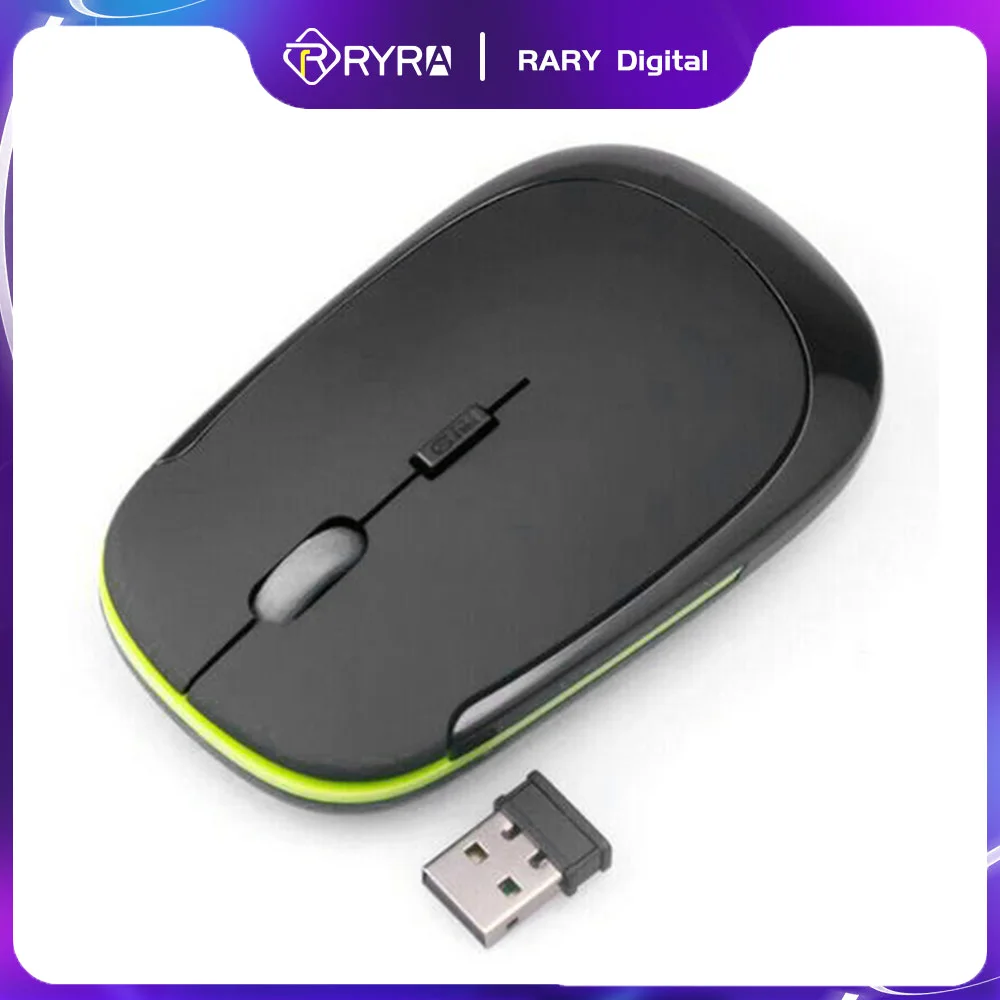 

RYRA Battery Selfpre Wireless Mouse Ultrathin Mouse Computer Ergonomic Mini Usb Mause 2.4Ghz Macbook Optical Mice For Laptops PC