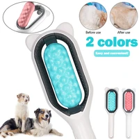 pet hair remover cleaning comb cats dogs grooming massage brush with clean sticker to remove floating hair pet deshedding brush