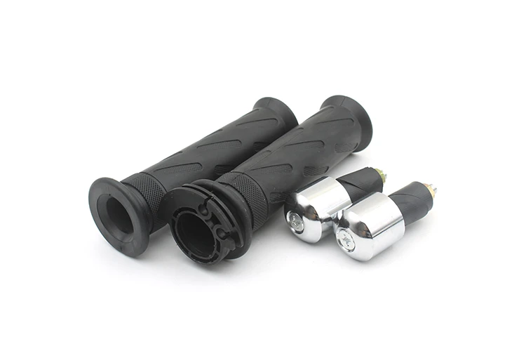 

Винтажные мотоциклетные ручки с двумя линиями, 7/8 дюйма, 22 мм, для руля EN125 GS125, резиновая крышка, аксессуары