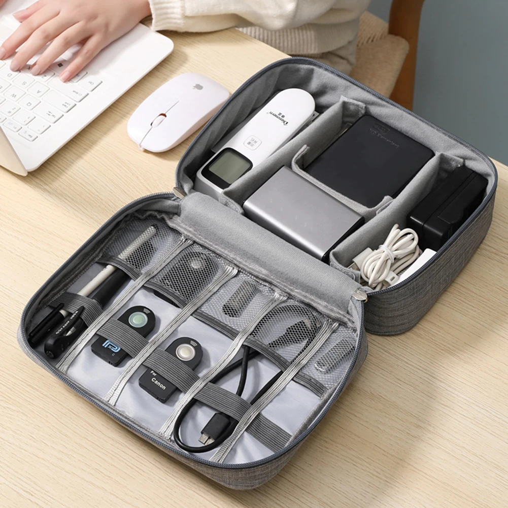 

Large Electronic Accessories Organiser Bag Multifunctional Portable Cable Organiser For Home