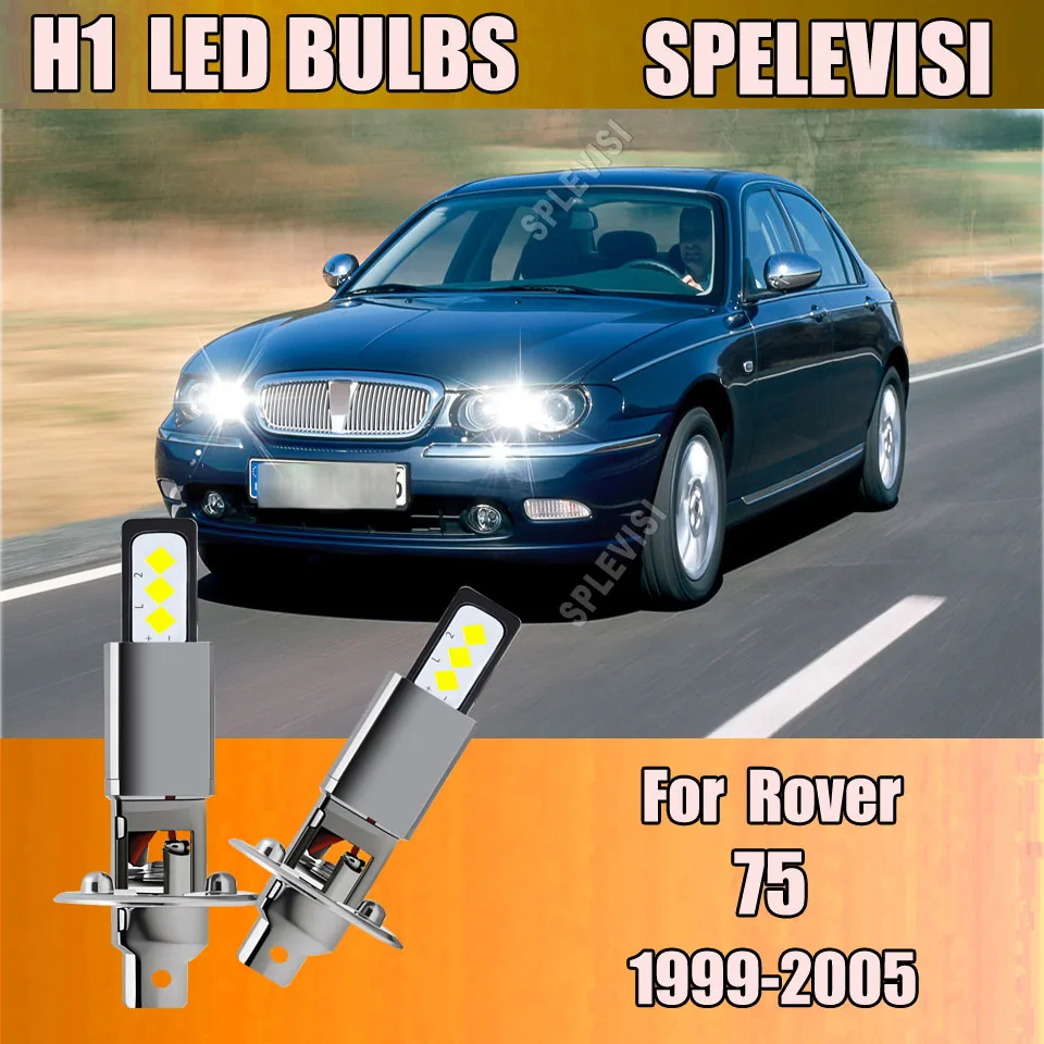

2 шт., 60 Вт, светодиодная лампа высокой мощности, автомобильная фара 6000LM CSP, мощная лампа дальнего света для Rover 75 1999-2005 2000 2001 2002 2003 2004