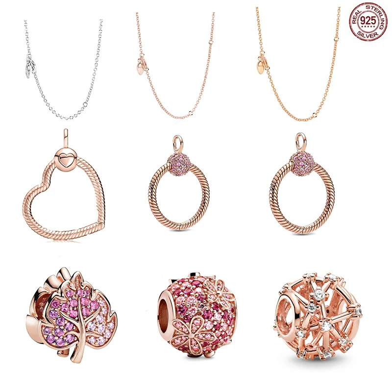 

Модный кулон O в виде сердца из серебра 925 пробы, подвеска из бусин, подходящий для оригинального браслета Pandora, подвеска «сделай сам», высоки...