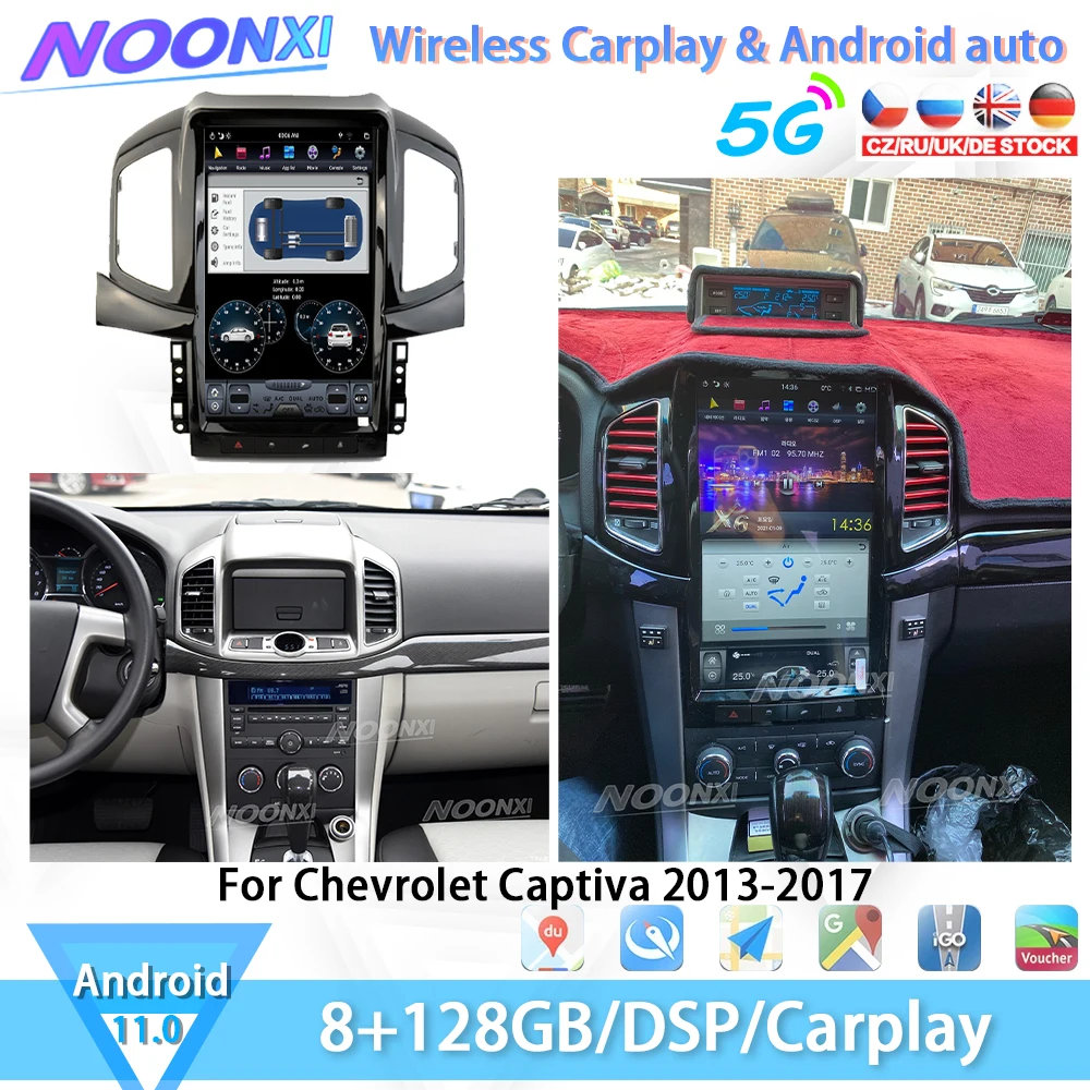 

128G Android 11.0 For Chevrolet Captiva 2008-2017 Car Radio Multimedia Player GPS Navigation DVD Tape Recorder Carplay Head Unit