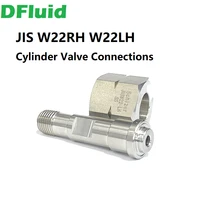 ss316l jis w22 14rh jis w22 14lh cylinder valve connection to npt14m 14pigtail stainless steel japan cylinder fittings