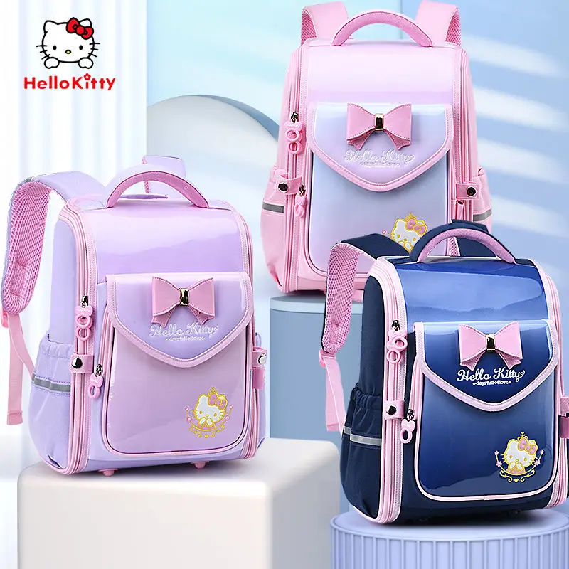 

Hello Kitty Schoolbag Primary School Girls Grade 16 Girls Children's Spine Protection Burden Alleviation Backpack Lightweight