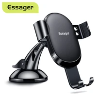 essager gravity car phone holder for samsung xiaomi universal mount sucker holder for phone in car mobile phone holder stand