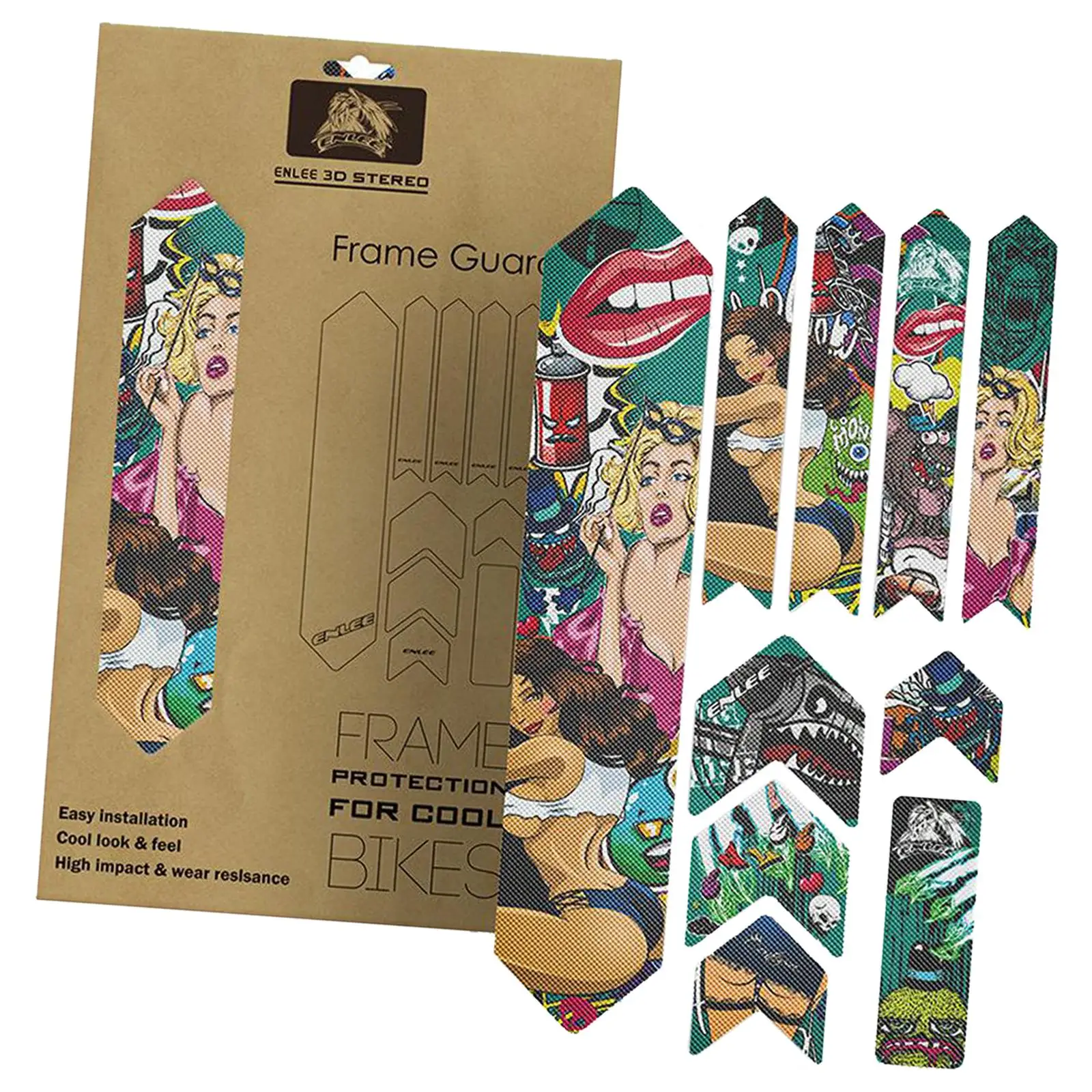 Фото Премиальная защита рамы велосипеда, горная наклейка, наклейки, защитная пленка №4