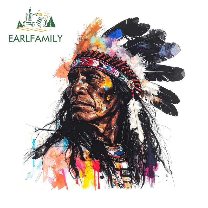 

Наклейки EARLFAMILY с изображением индейцев, красочные, граффити, для серфбордов и автомобилей, водонепроницаемые, устойчивые к царапинам, декоративные