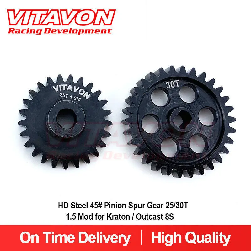 VITAVON CNC 1,5 Mod зубчатая шестерня 25/30T для Kraton Outcast 8S