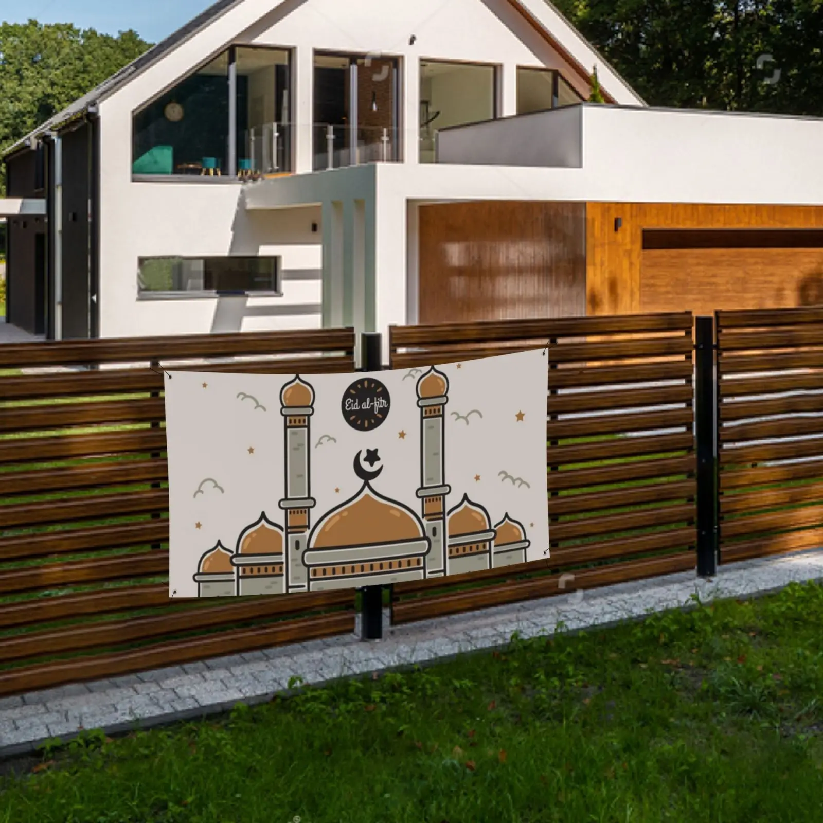 

ИД Мубарак баннер подвесное украшение мусульманский фестиваль праздник Рамадан вечерние Ник Декор