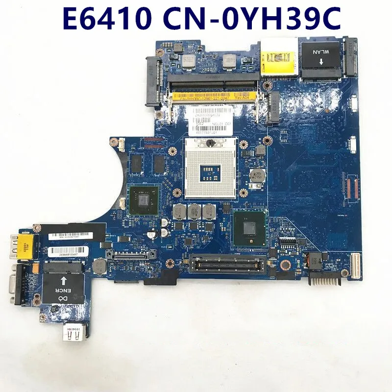 CN-0YH39C 0YH39C YH39C For DELL latitude E6410 Laptop Motherboard LA-5472P N10M-NS-S-B1 GPU Integrada QM57 DDR3 100% Tested Good