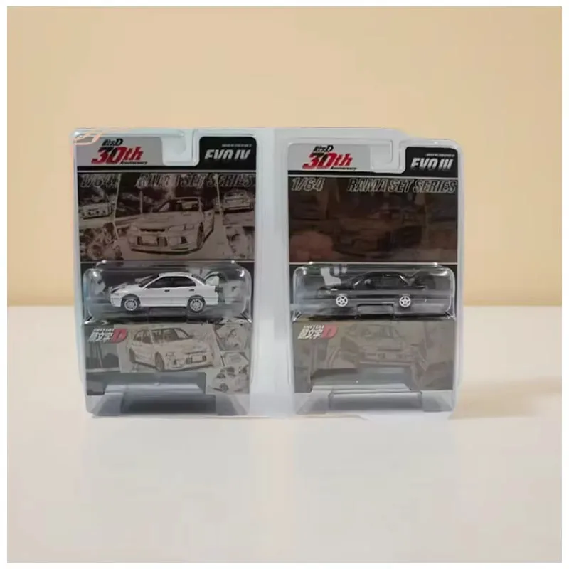 Фото HobbyJapan 1:64 Металлическая модель автомобиля LANCER RS EVO3 30th Anniversary в подарочной коробке, классика, сувенир для взрослых, статическая модель для демонстрации