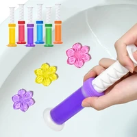 1pc flower aromatic toilet cleaning gel toilet deodorant cleaner toilet fragrance remove odors clean household cleaning 6 flavor