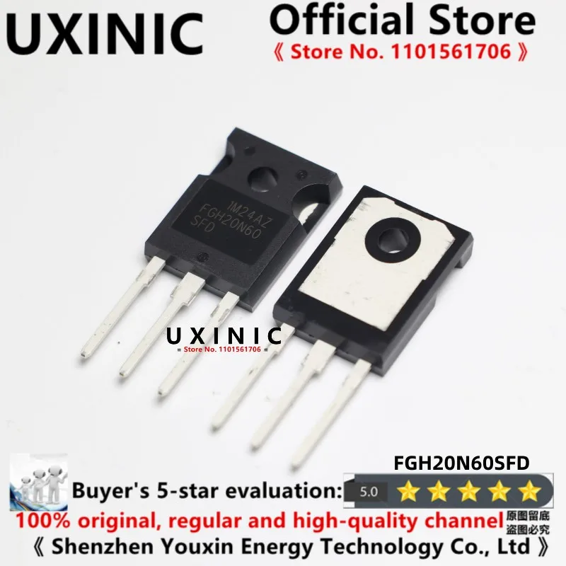 

UXINIC 100% новый импортный оригинальный FGH20N60SFD FGH20N60 TO-247 Мощный транзистор