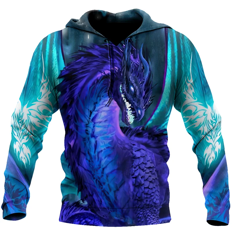 Толстовка с мотивом дракона 3D pour hommes стягивающаяся рубашка manteau de loisirs жилеты в