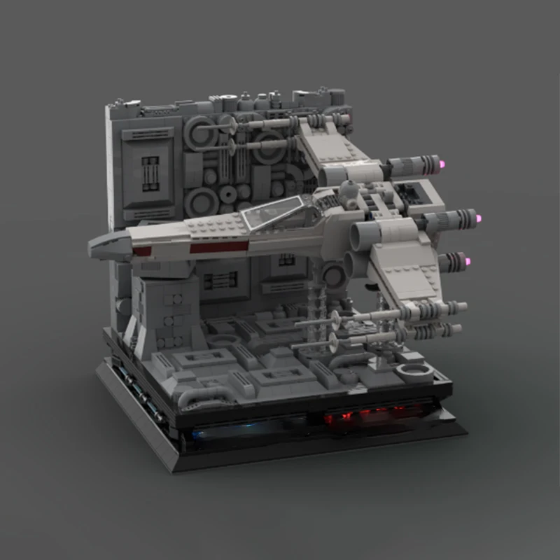 1851 шт. Moc Death Star Trench Run тематическая витрина для 75301 X-Wing Fighter строительные блоки
