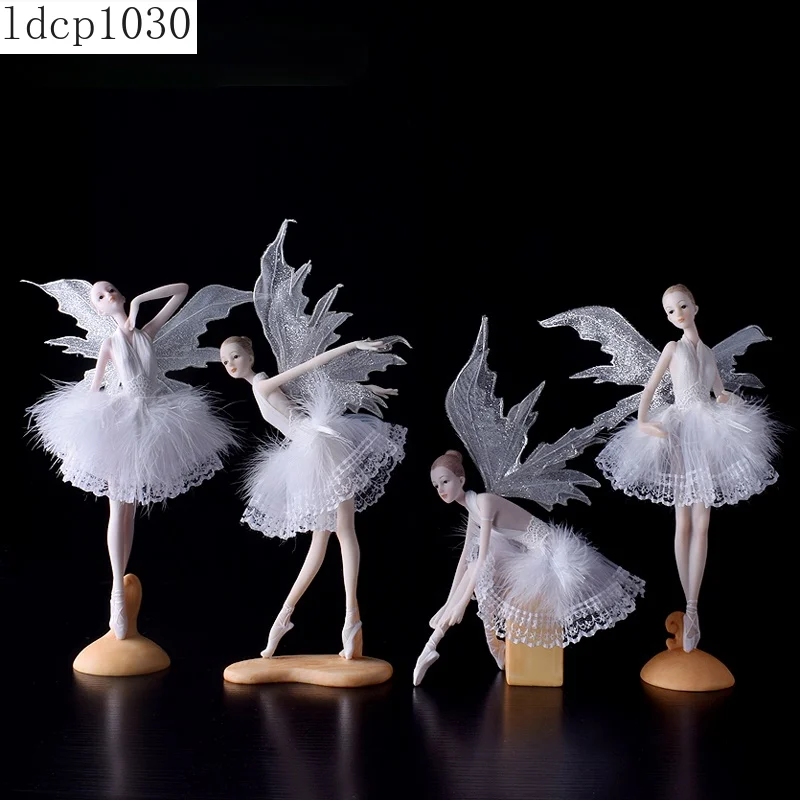 

Modern Resin Ballet Girl Sculpture Statuette Girl Room Decoration Gift Abstract Figure Statue Crafts Living Room Home Decoration