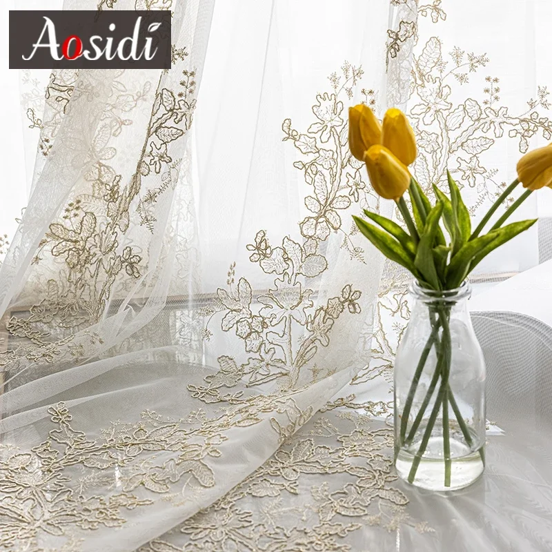 Роскошные тюлевые прозрачные Занавески s для гостиной спальни занавески на окна