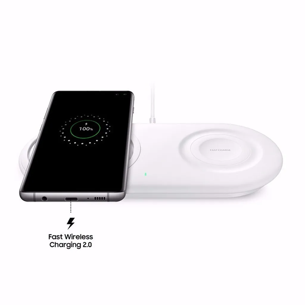 Original Samsung Wireless Charger Pad Fast Charging QI EP-P5200 for Galaxy S10 note20 S20 S21 S9 + S8 + S7 S7Edge Gear Sport S3