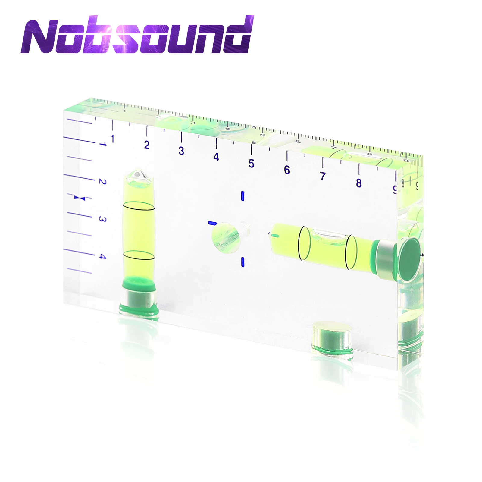 

Nobsound Transparent T-Type Multi-Functional Level Bubble Two-Way Level with Magnet Scale Size Two-direction Spirit Level Check