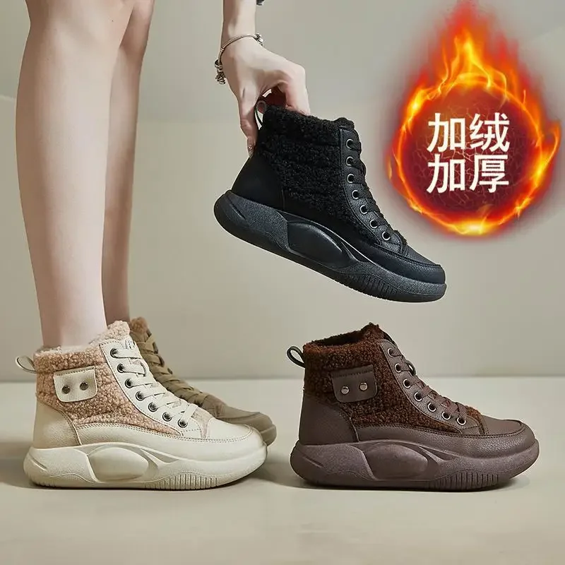 

Cotton Shoes Women's Winter Women's Cloth Shoes Women's Shoes Fleece-lined Women's Warm Boots Korean Style Tods Casual Shoes Stu