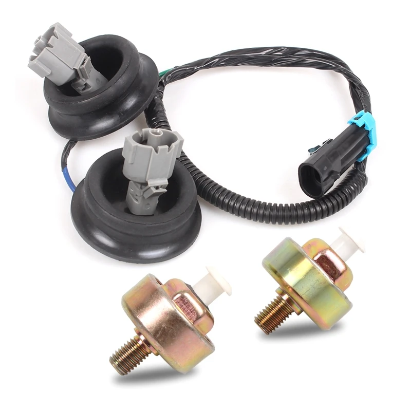 

Engine Knock Sensor Harness with Dual Connectors Grommets Compatible with LS1 LS6 LQ9 4.8L 5.3L 6.0L 8.1L D0UC