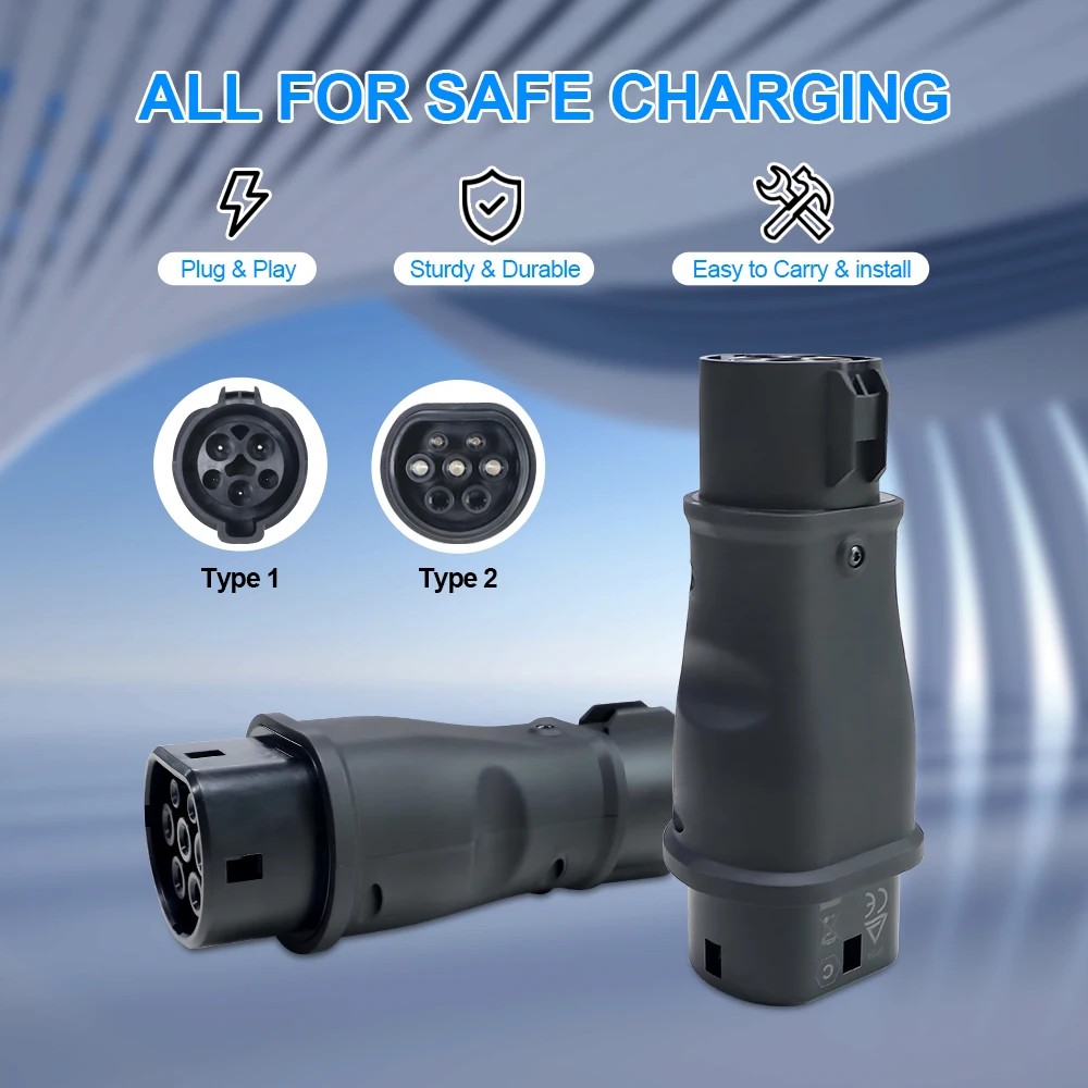 Зарядный адаптер Kolanky EV тип 1 SAE J1772 To GBT 32A 7.2KW зарядка для электромобиля гибридных