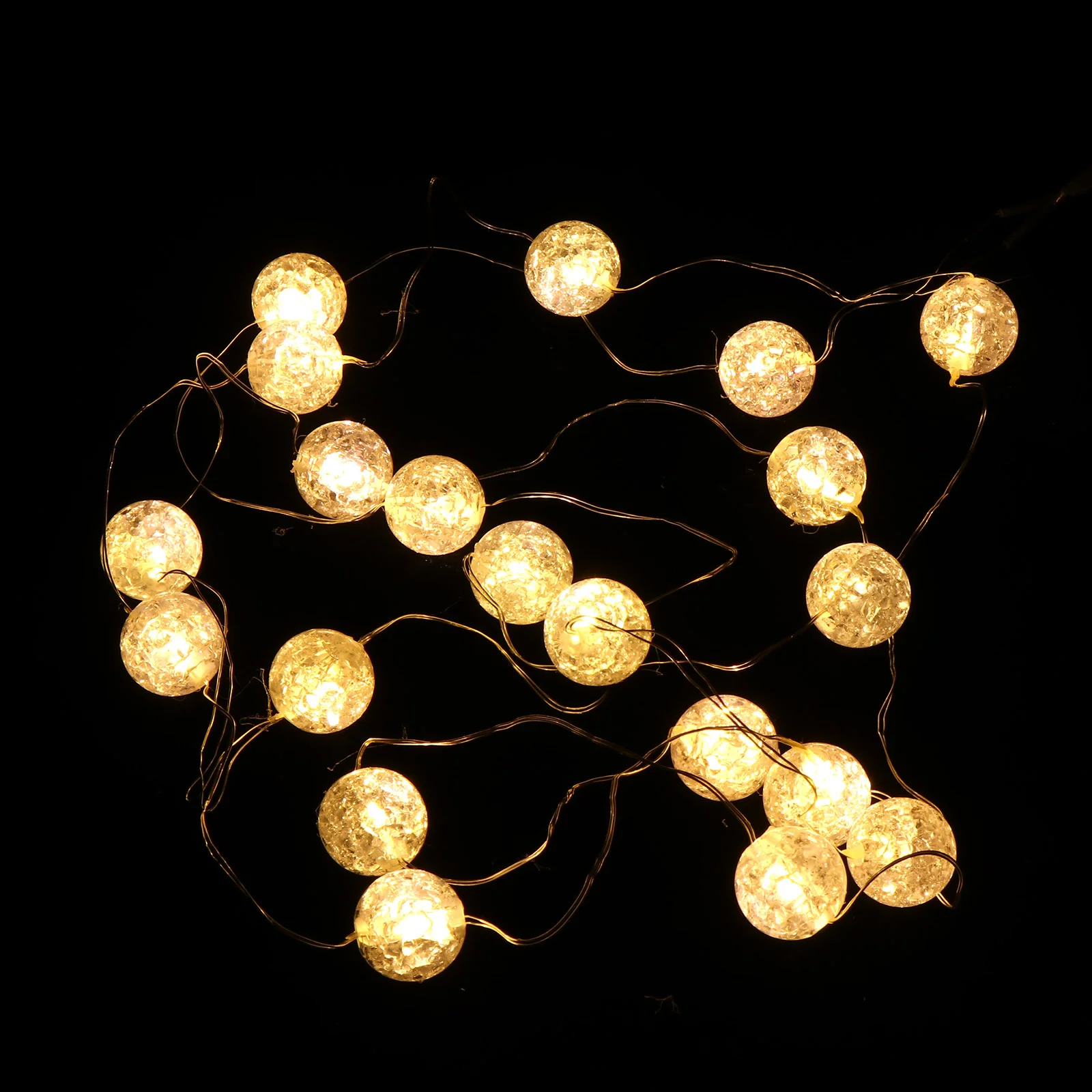 Трещина Шар Освещение Цепь Лампа Украшение Фестиваль Декор Форма Орнамент Столб