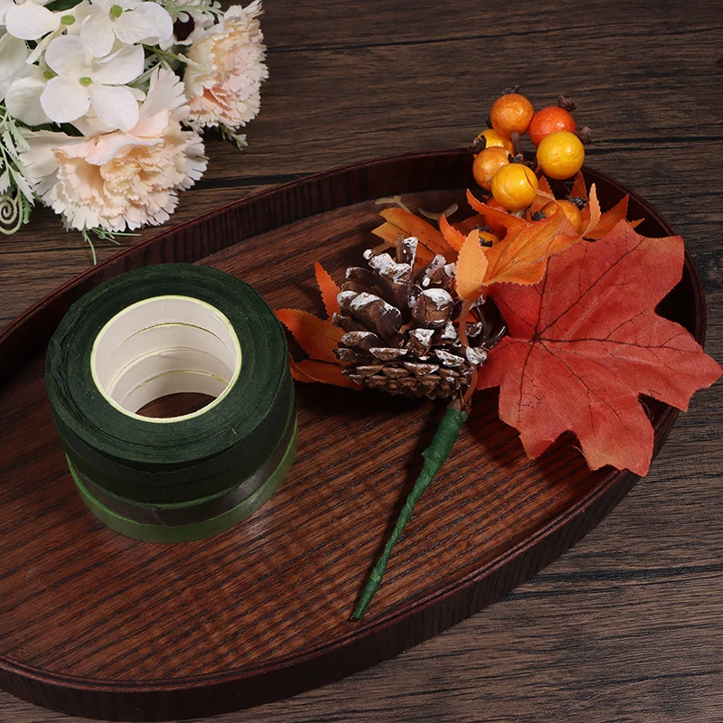 Самоклеящиеся бумажные ленты 27 м в виде тычинков для украшения букета