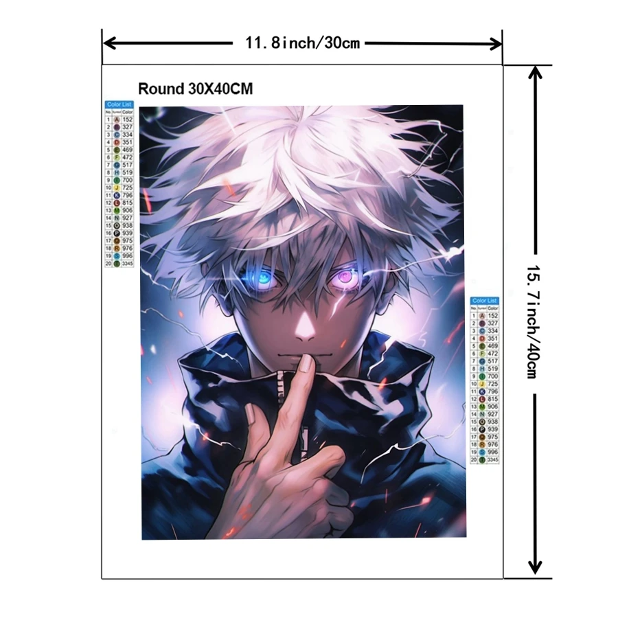 Картина для вышивки крестиком из японского аниме джутсу касин