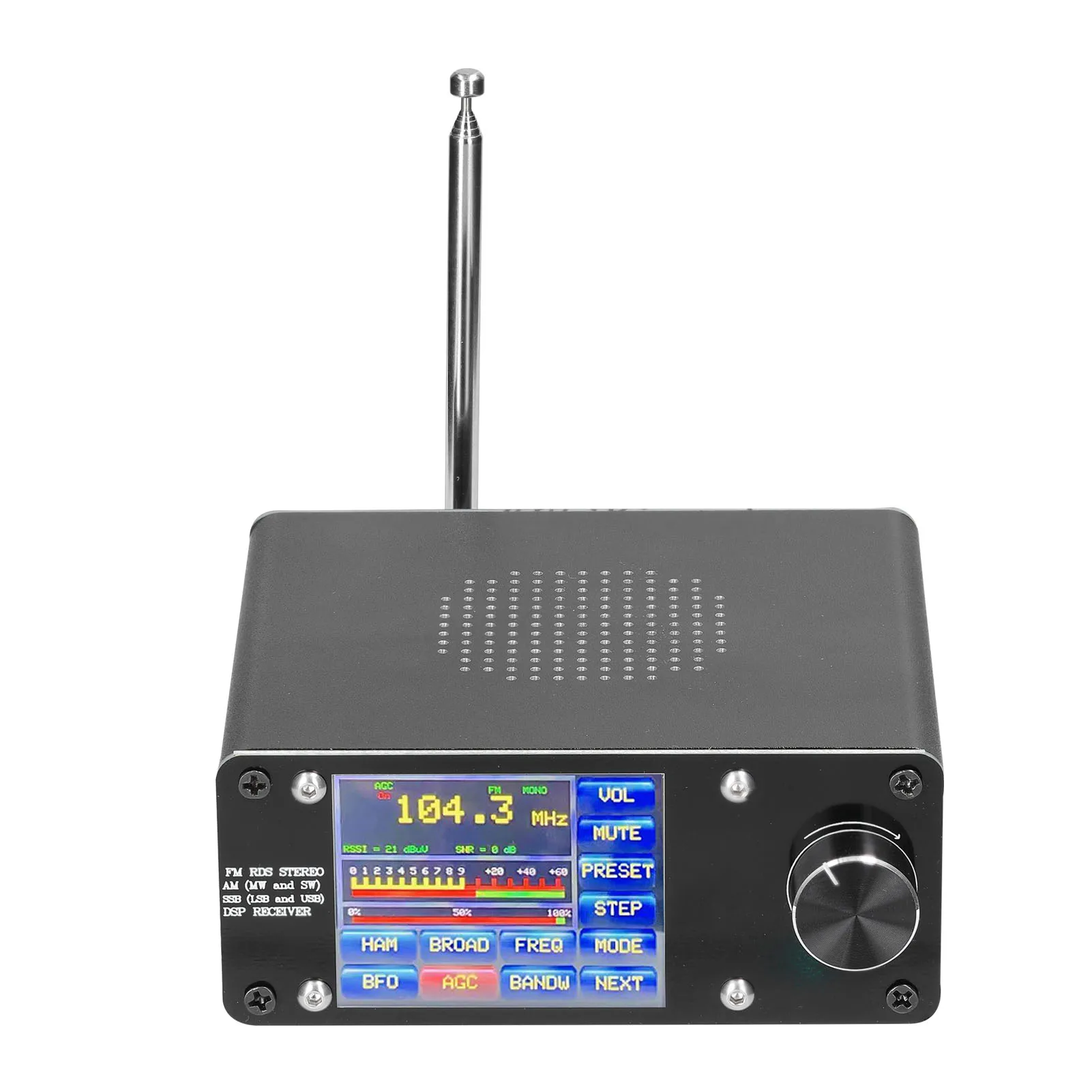 

ATS-100 SI4732/SI4735 Full-wave Band Radio Receiver FM LW (MW & SW) SSB Support Broadcast Searching with 2.4inch Touching Screen