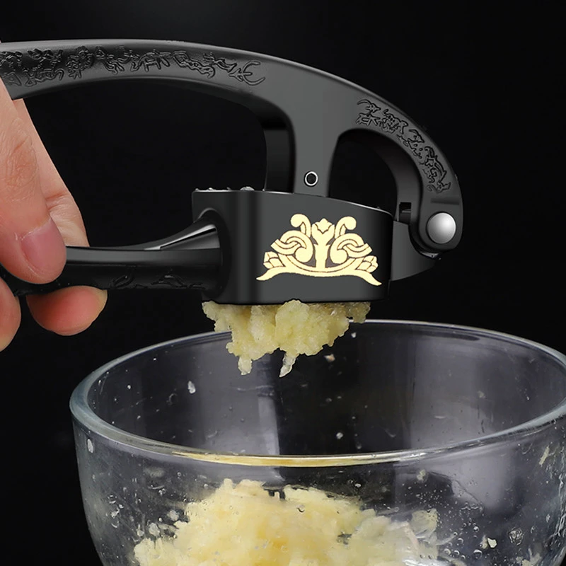 

Kitchen Garlic Masher Germany Household Garlic Maker Gadget Zinc Alloy Accessories Novel Tools Gadgets Dining Bar Home Garden