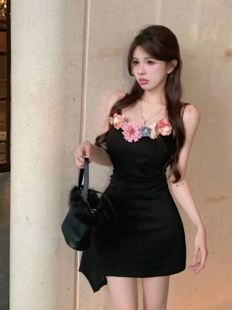 2025 Vestidos De Mujer сексуальные корейские платья женское темпераментное платье без