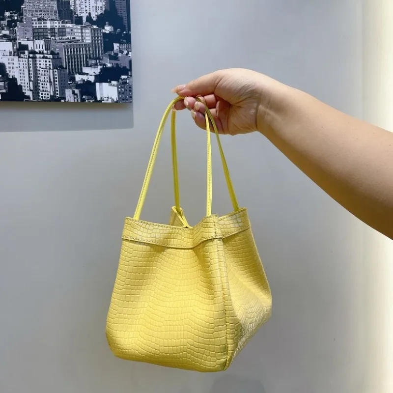 Сумки для женщин 2024 новый стиль Макарон воловья кожа крокодила узор овощи