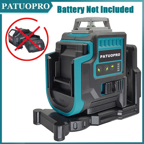 3D лазерный уровень PATUOPRO 12 линий для аккумулятора Makita 18 В