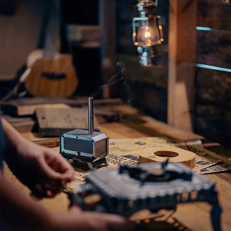 Мини-дровая печь GOOUT STRINGHILL из нержавеющей стали складная портативная уличная