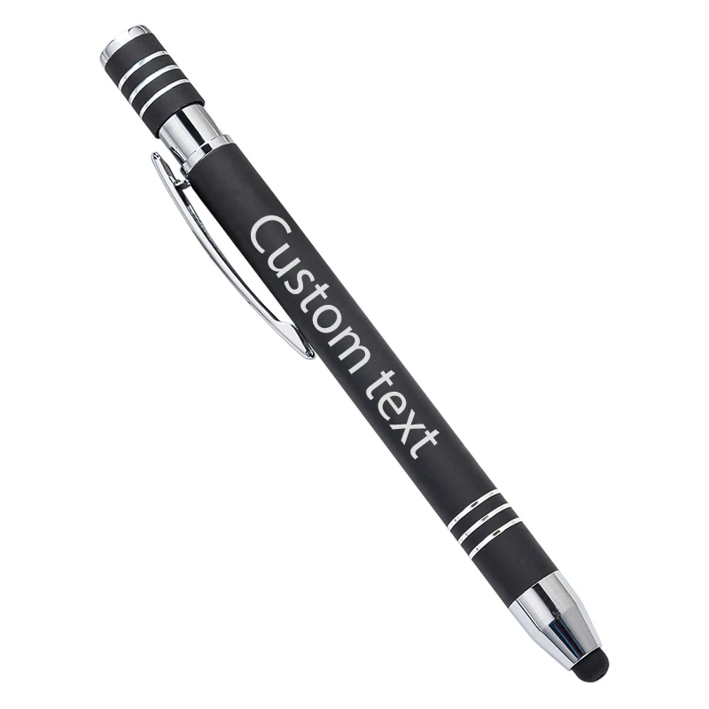 Многоцветная ручка с сенсорным экраном металлическая емкостная шариковая