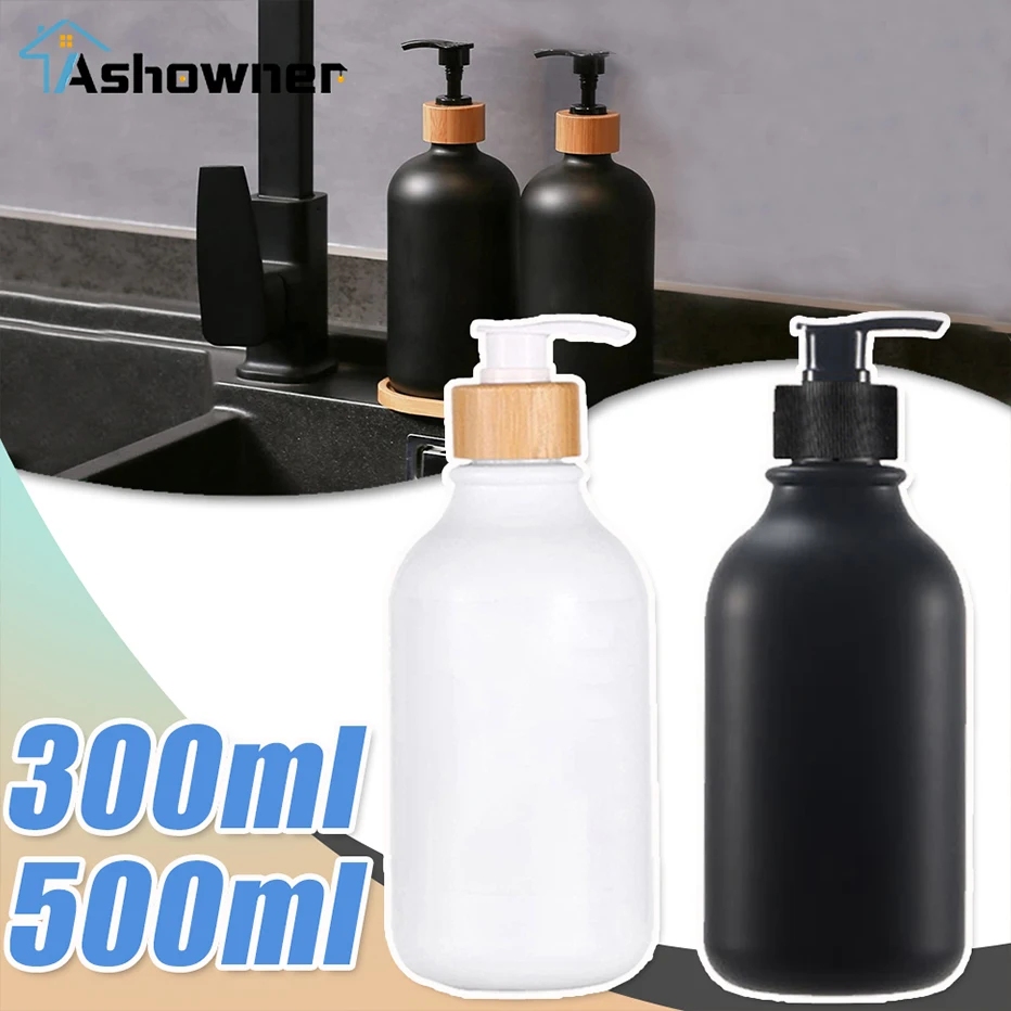 Dispenser Frosted Refillable Shampoo Pump Bottle Soap Lotion