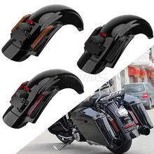 Motorcycle LED CVO Style Rear Fender System Extension Fascia Set For Harley Touring Electra Glide 14-20 Road Street Glide FLHR