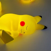 pokemon kawaii pikachu anime figure night lights cute bedside lamp bedrooms decor ornaments luminous toys for children gifts