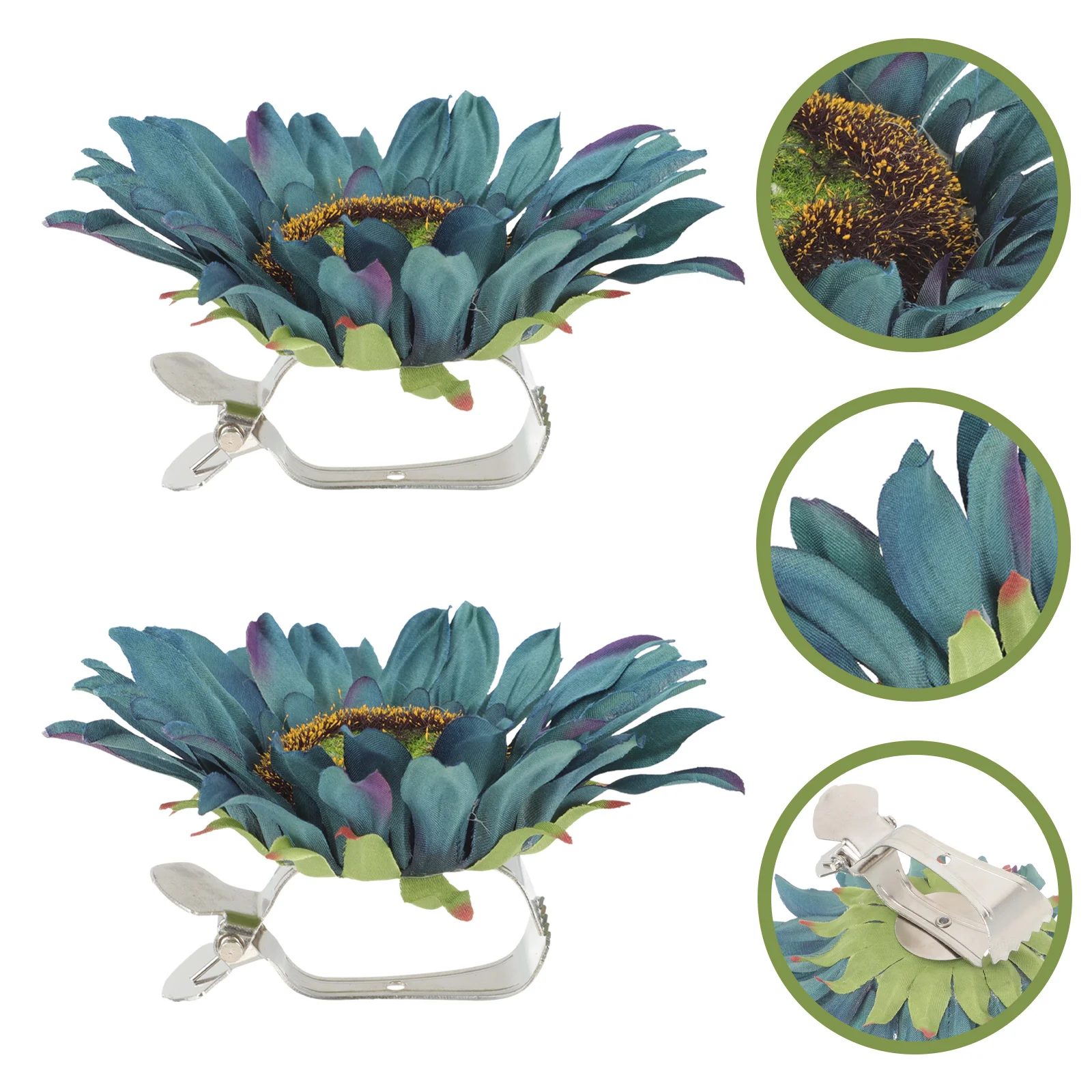 2 шт. пряжка для штор зажим с подсолнухом оранжевый держатель драпировки шелковые