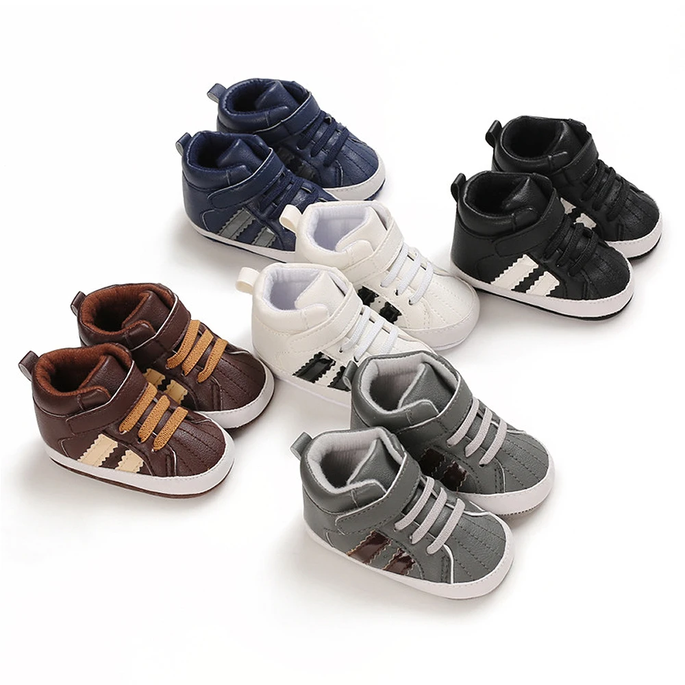 

Baby Boy's Shoes Newborn Infant Toddler Casual Comfor Cotton Sole Anti-slip PU Leather First Walkers Crawl Crib Moccasins Shoes
